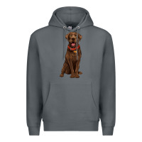 Rock chocolate lab labrador retriever Premium Hoodie - Artiststas