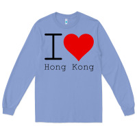 Colony Blue i love hong kong Long Sleeve Tee - artisFamous