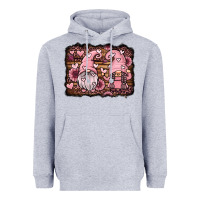 Heather Grey valentines day gnomes couple Heavyweight Hoodie - Jasminsmagicworld