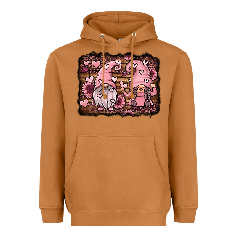 Valentines Day Gnomes Couple Heavyweight Hoodie by Jasminsmagicworld | Teevron