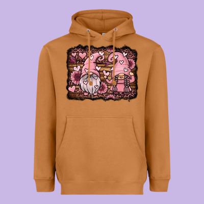 Valentines Day Gnomes Couple Heavyweight Hoodie Designed By Jasminsmagicworld