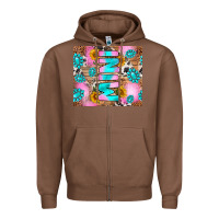 Chestnut western mini Zipper Hoodie - RanaPortraitStore