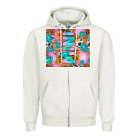 Oatmeal Heather western mini Zipper Hoodie - RanaPortraitStore