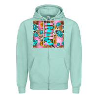 Seafoam western mini Zipper Hoodie - RanaPortraitStore