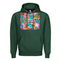 Sports Green western mini Zipper Hoodie - RanaPortraitStore