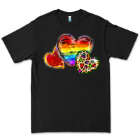 Black Pride hearts Premium Tee - FaDigitalArtStudio