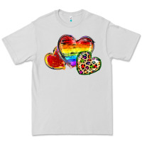 Dove Grey Pride hearts Premium Tee - FaDigitalArtStudio