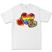 White Pride hearts Premium Tee - FaDigitalArtStudio