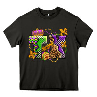 Asphalt texas mardi gras olivia Heavy Core Tee - OliviaCreatesArt