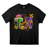 Black texas mardi gras olivia Heavy Core Tee - OliviaCreatesArt