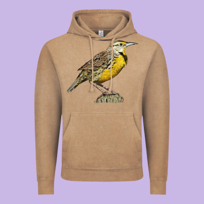 Western Meadowlark Vintage Hoodie Designed By Lillyallendesigns