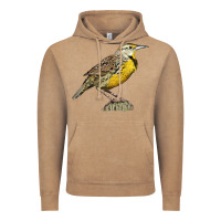 Vintage Coffee Western Meadowlark Vintage Hoodie - LillyAllenDesigns