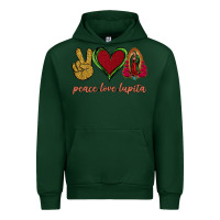 Forest Green Peace Love Lupita Urban Hoodie - Jasminsmagicworld