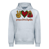 Heather Grey Peace Love Lupita Urban Hoodie - Jasminsmagicworld