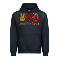 Navy Peace Love Lupita Urban Hoodie - Jasminsmagicworld