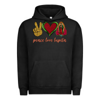 Pigment Black Peace Love Lupita Urban Hoodie - Jasminsmagicworld