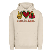 Pigment French Oak Peace Love Lupita Urban Hoodie - Jasminsmagicworld