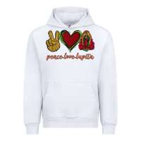 White Peace Love Lupita Urban Hoodie - Jasminsmagicworld