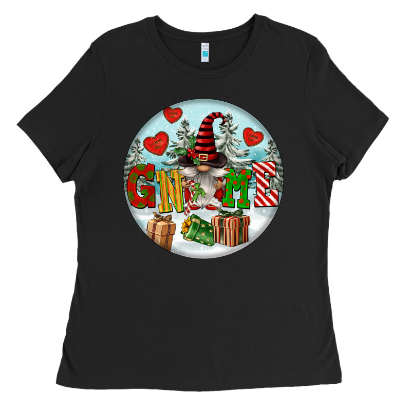 Christmas Gnome Ladies Tee by FaDigitalArtStudio | Teevron