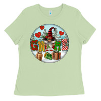 Matcha Christmas Gnome Ladies Tee - FaDigitalArtStudio