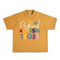 Peanut Butter Proud Autism Mom Leopard Pattern Design Autism Awa Urban Heavy Tee - CowhideDigitalArt