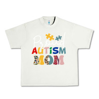 Pistachio Proud Autism Mom Leopard Pattern Design Autism Awa Urban Heavy Tee - CowhideDigitalArt