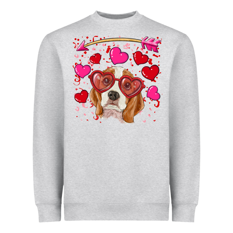 Valentines Day  Beagle Heavyweight Sweatshirt by RanaPortraitStore | Teevron