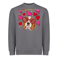 Storm Valentines day  beagle Heavyweight Sweatshirt - RanaPortraitStore