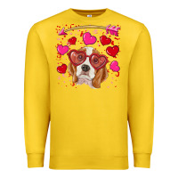 Lemon Valentines day  beagle Premium Sweatshirt - RanaPortraitStore