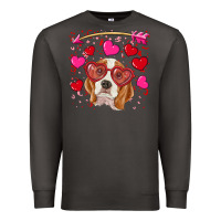 Smoke Valentines day  beagle Premium Sweatshirt - RanaPortraitStore
