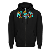 Black western mama Zipper Hoodie - RanaPortraitStore
