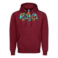 Burgundy western mama Zipper Hoodie - RanaPortraitStore