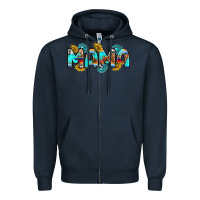 Navy western mama Zipper Hoodie - RanaPortraitStore