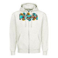 Oatmeal Heather western mama Zipper Hoodie - RanaPortraitStore
