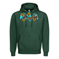 Sports Green western mama Zipper Hoodie - RanaPortraitStore