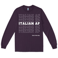 Plum italian af Long Sleeve Tee - artisFamous
