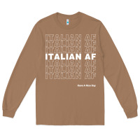 Toasted Coconut italian af Long Sleeve Tee - artisFamous