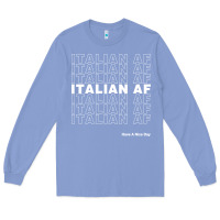 Colony Blue italian af Long Sleeve Tee - artisFamous
