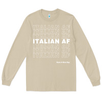 Mushroom italian af Long Sleeve Tee - artisFamous
