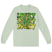 Matcha Lucky Clover Long Sleeve Tee - CowhideDigitalArt