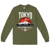 Army Green tokyo Long Sleeve Tee - artisFamous