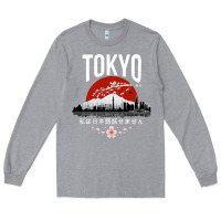 Heather Grey tokyo Long Sleeve Tee - artisFamous