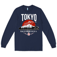 Navy tokyo Long Sleeve Tee - artisFamous