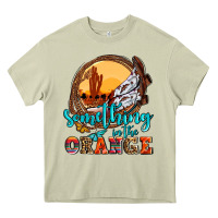 Mossy something in the orange olivia Heavy Core Tee - OliviaCreatesArt