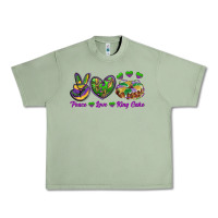 Oil Green peace love mardi gras king cake Urban Heavy Tee - RanaPortraitStore