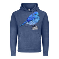 Vintage Denim Mountain Bluebird Vintage Hoodie - LillyAllenDesigns