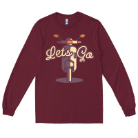 Burgundy vespa Long Sleeve Tee - artisFamous