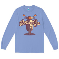 Colony Blue vespa Long Sleeve Tee - artisFamous