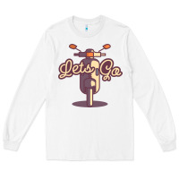 White vespa Long Sleeve Tee - artisFamous