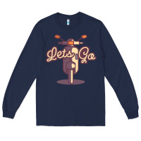 Navy vespa Long Sleeve Tee - artisFamous